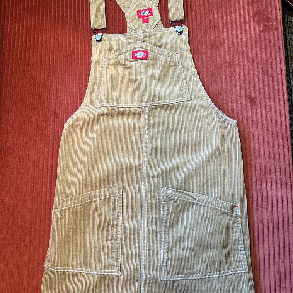 Dickies Beige Corduroy Overalls